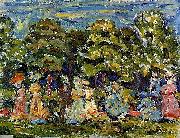 Maurice Prendergast Summer in the Park France oil painting artist